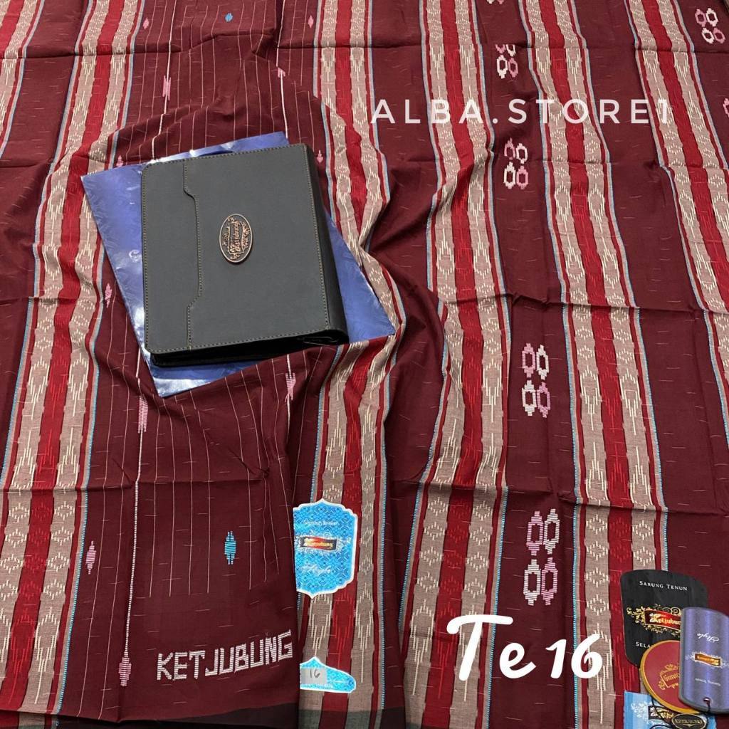 Sarung KETJUBUNG MESRES Jahit Tengah Songket Timbul Dapat Paperbag SPP STE SSI TSK GRJ STC GTI JQS I