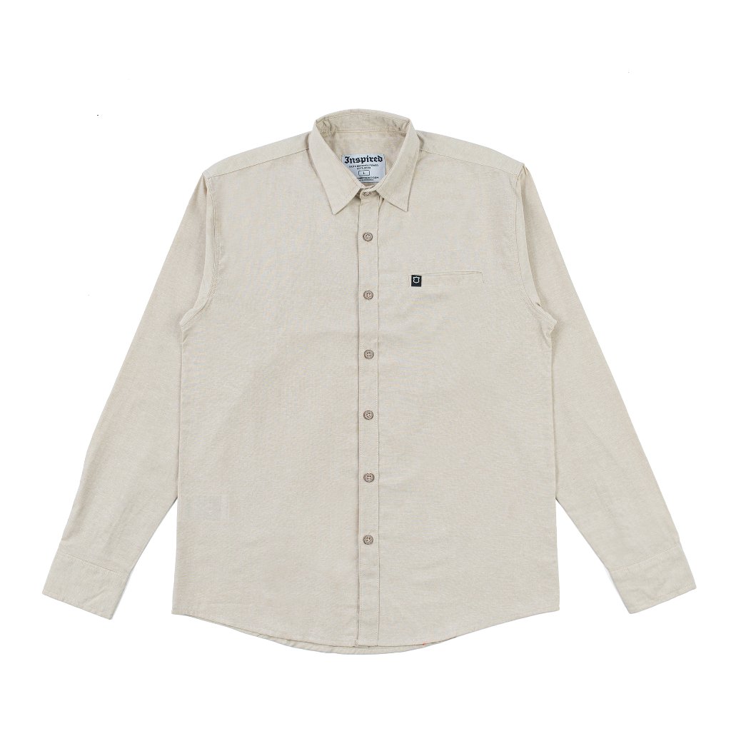 Inspired27 - Kemeja Lengan Panjang Volta Be | Beige