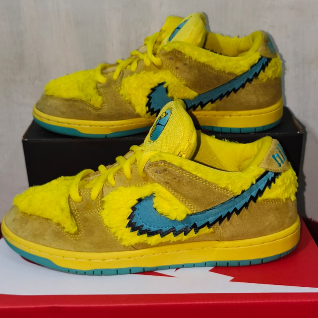 Grateful dead x Nike SB Dunk low Yellow Bear sz 42