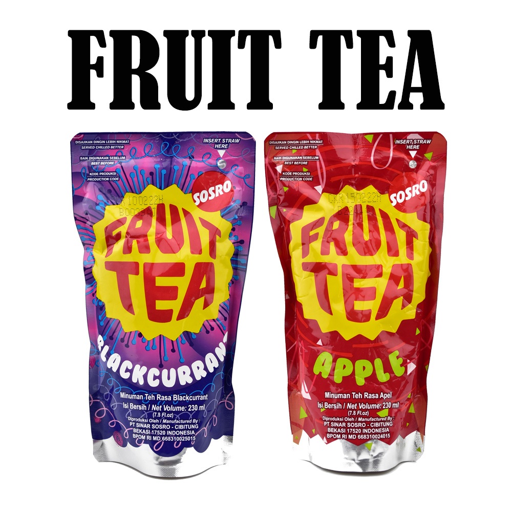 SOSRO FRUIT TEA APEL / BLACKCURRANT POUCH