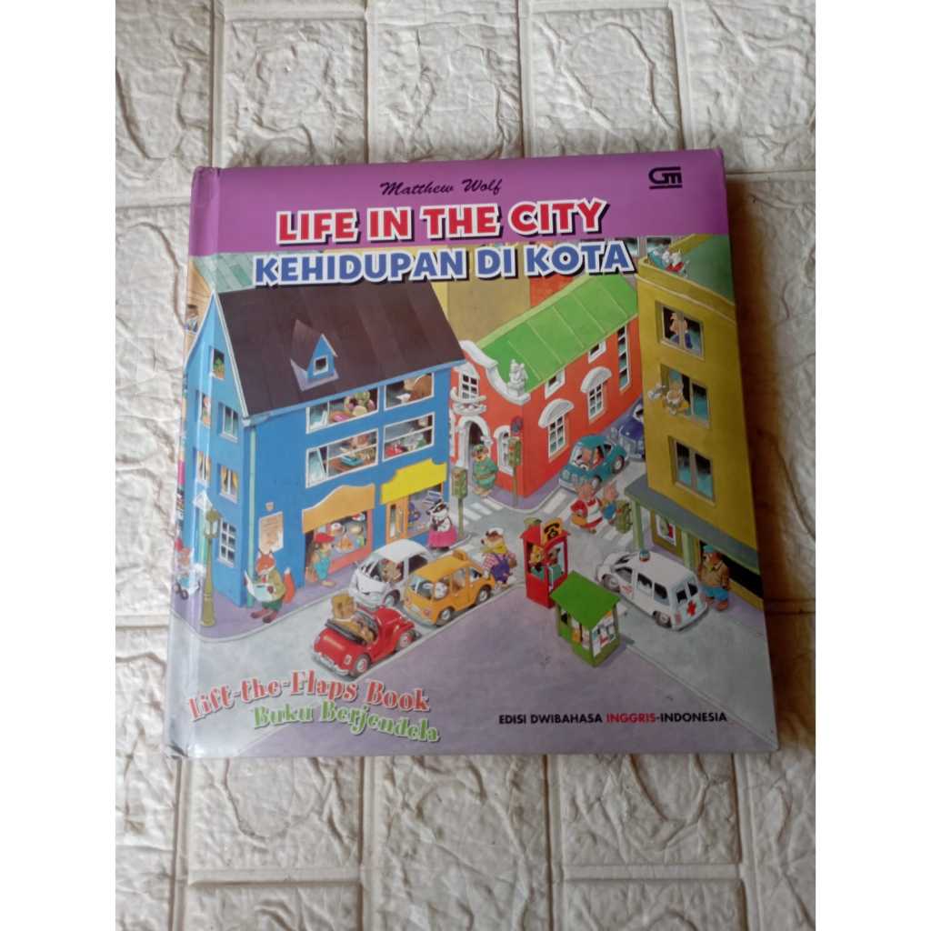 Buku BerJendela Life in the City Kehidupan di Kota Matthew Wolf Edisi Dwibahasa Inggris-Indonesia