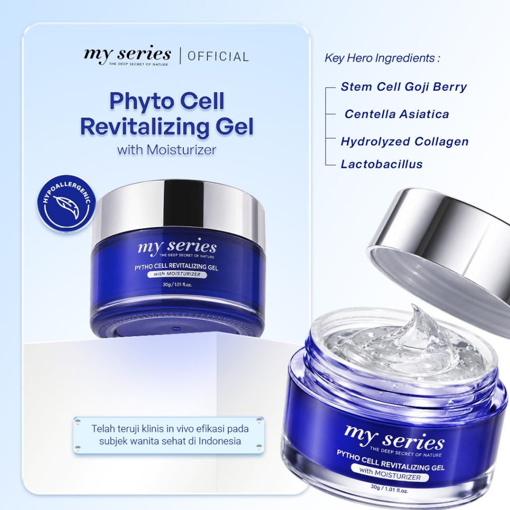 (BESAR) MY SERIES Phyto Cell Revitalizing Gel 30gr  With Moisturizer My series