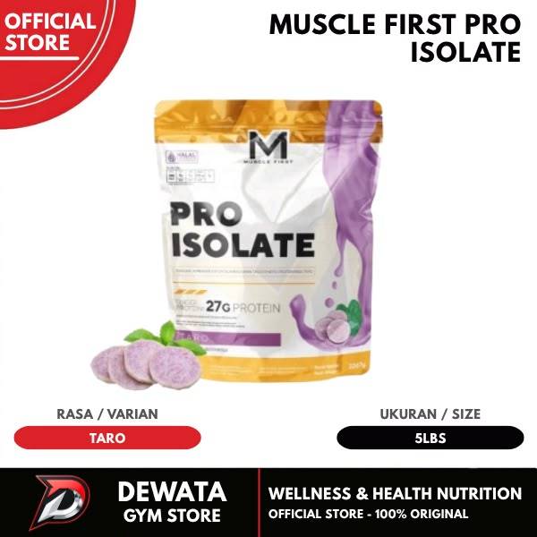 Muscle First M1 Pro Isolate 5 lbs Whey Protein Isolate WPI 2250g Tinggi Protein Whey