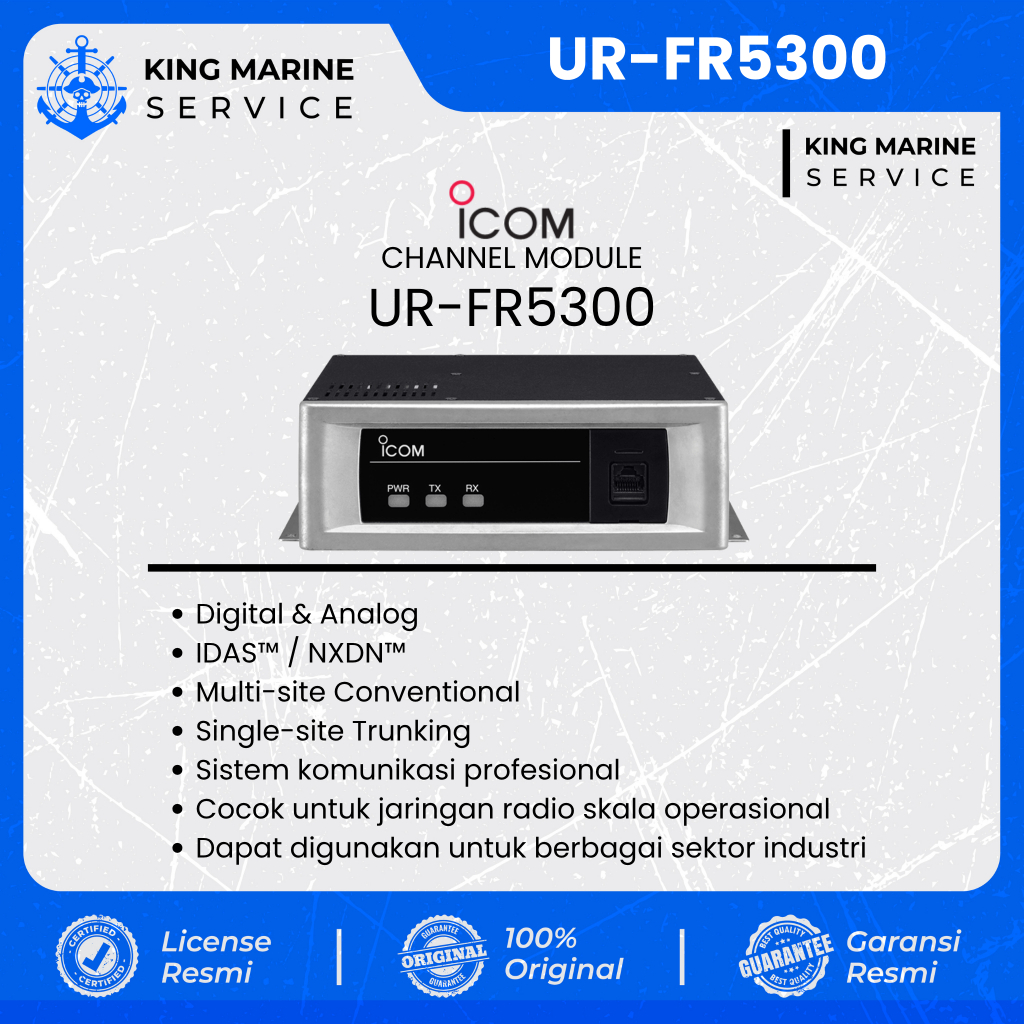 ICOM UR-FR5300 UHF Repeater Digital Analog IDAS NXDN Radio Repeater Profesional Sistem Komunikasi UH