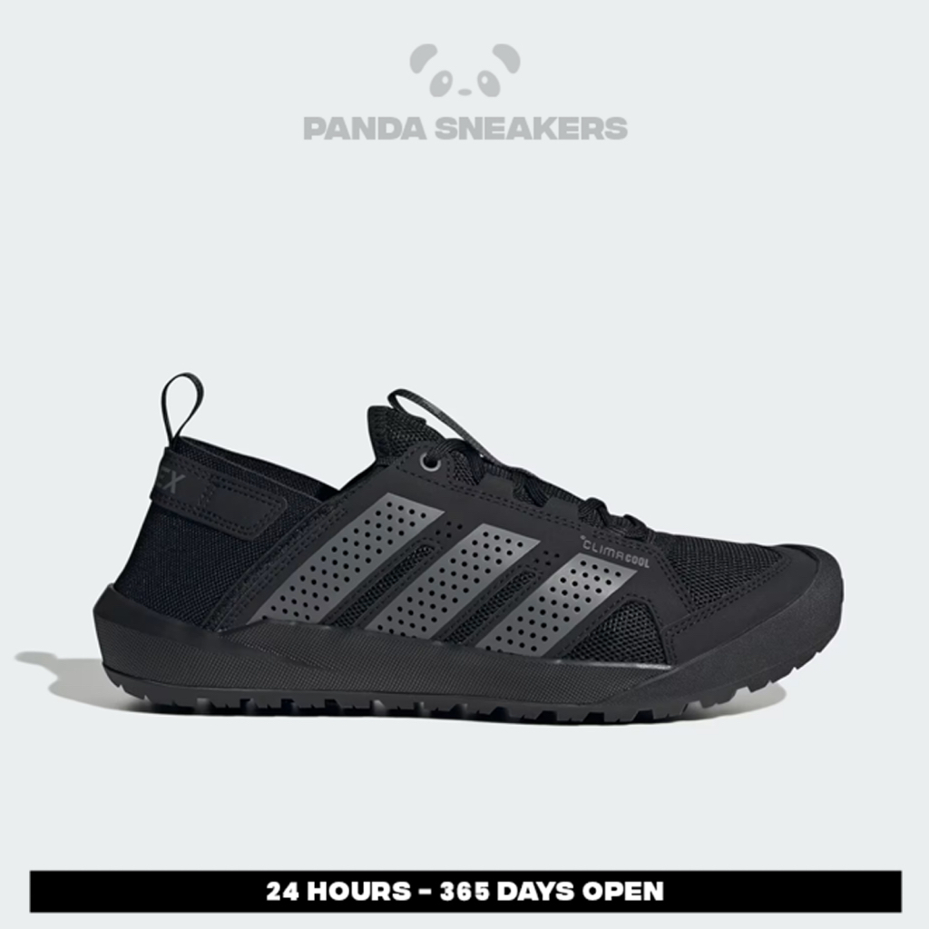 Panda Sneakers - Sepatu Adidas Terrex Daroga Climacool Core Black Grey Four Unisex Outdoor Trail Run