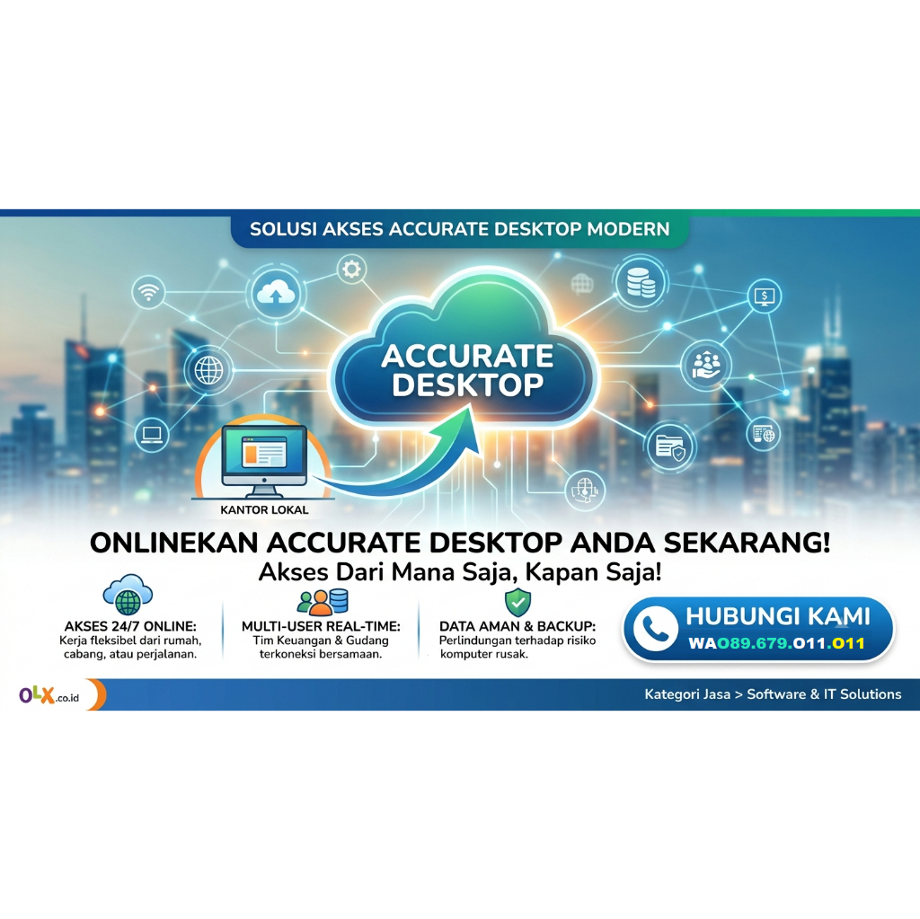 meng-online-kan software Accurate Dekstop 5  mengonlinekan software Accurate Enterprise 5