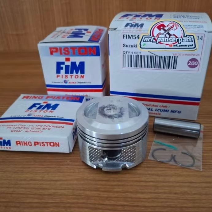 PISTON KIT SMASH//SEHER SET RING BORE UP 55 MM PEN 14 SUZUKI SHOGUN SMASH XB DOM SPIN SKYWAVE 125 OS