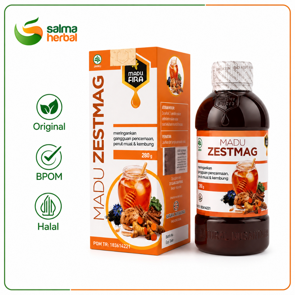 Madu ZestMag Madu Herbal Atasi Maag Obat Maag Obat Lambung Madu Mag Madu Asam Lambung
