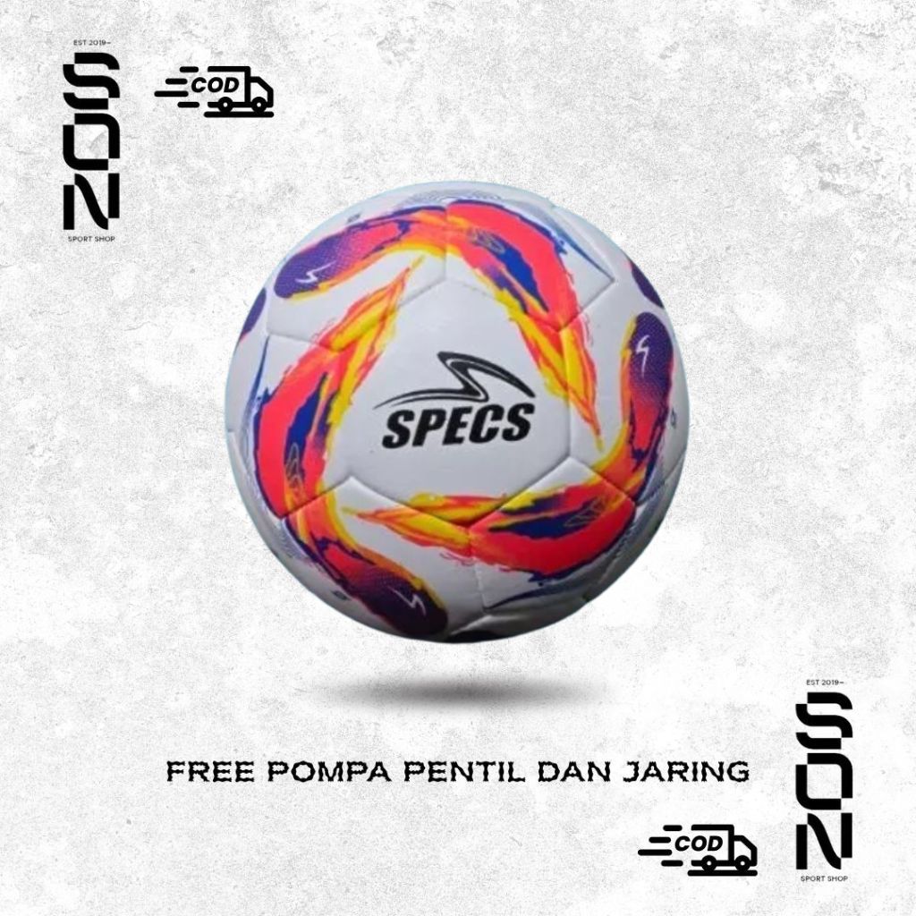 Bola Futsal Specs Palapa Size 4 Jahit Mesin PU Import