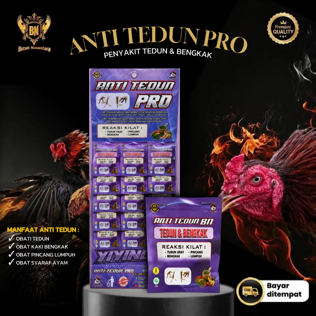 Obat Ayam Turun Urat ANTI TEDUN PRO Mengobati Ayam Turun Urat Kaki Pincang Tedun Rambat Lumpuh