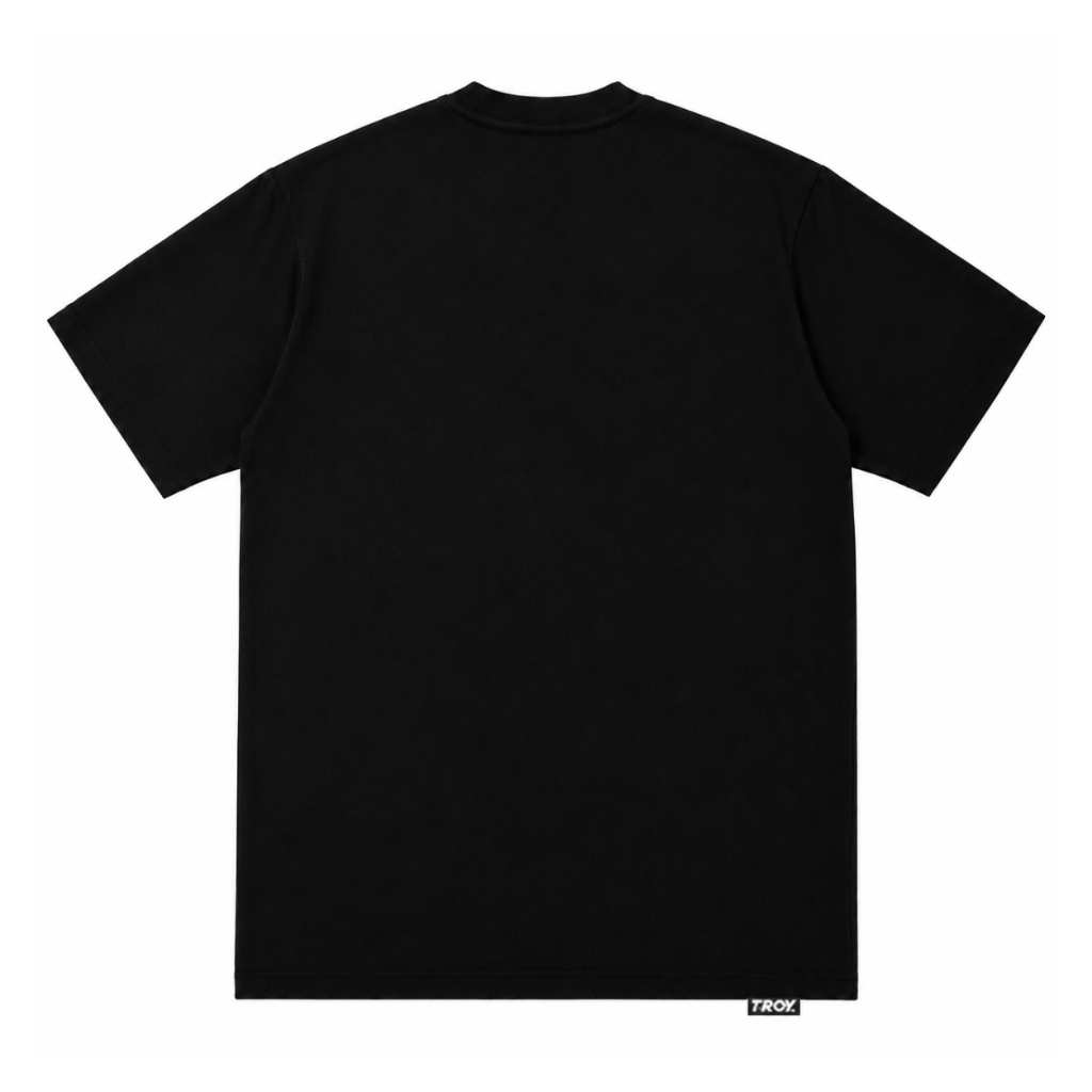 Troy Company T-Shirt Black Reissues Manifest - Kaos Pria Lengan Pendek Hitam MTD 2101