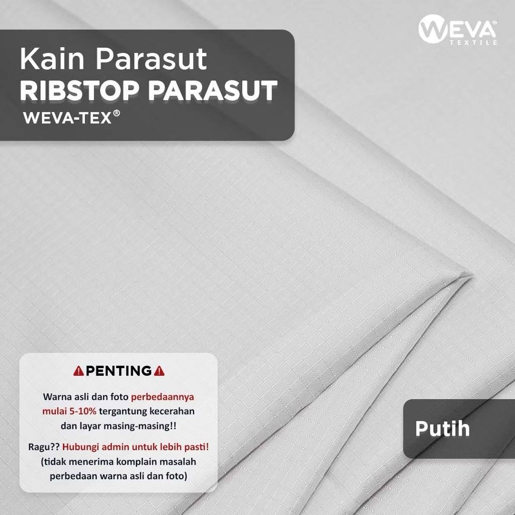 RIBSTOP PARASUT Putih 4 Bahan Kain Ribstop Parasut Anti Air Kain Jaket Celana Dan Tas Ribstop Murah