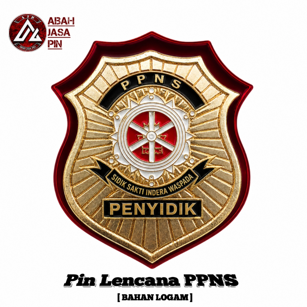 PIN LENCANA PPNS BAHAN LOGAM