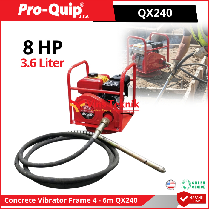 PROQUIP QX240 Alat Penggetar Beton Concrete Frame & Hose ProQuip QX 240