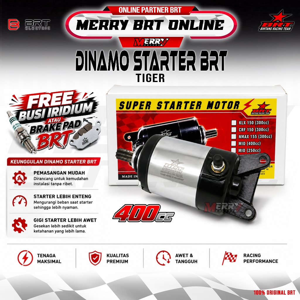 Dinamo Starter Tiger 400cc BRT Dinamo Stater Bore Up Racing