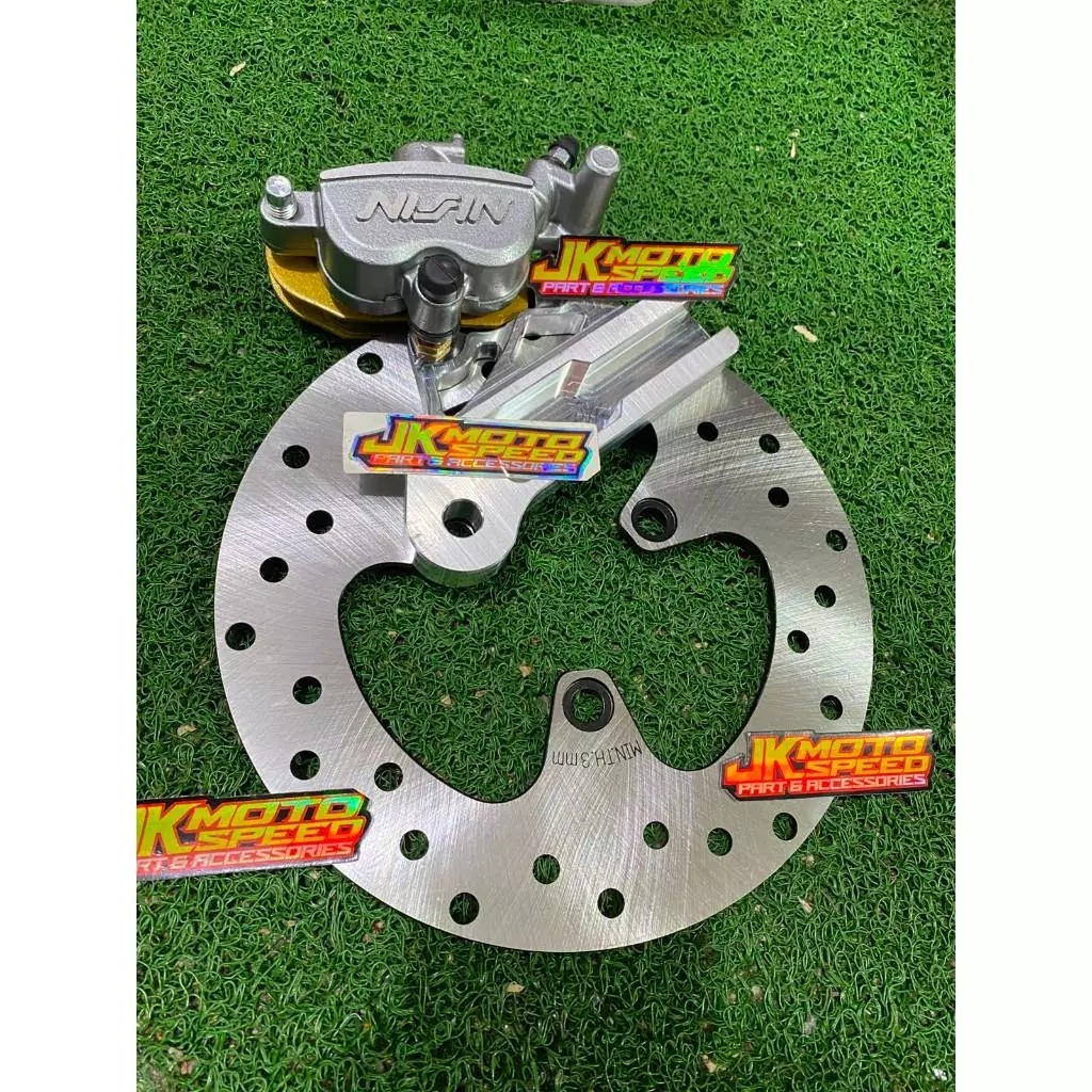 PAKET MURAH !! SATRIA F FU FI 4 tak satria HIU LUMBA 2TAK kaliper cakram + breket + disk cakram dis 