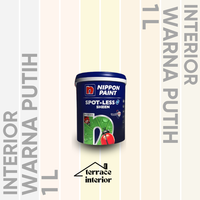 Cat Tembok Nippon Paint Spotless Plus Sheen Interior Ukuran 1 Liter