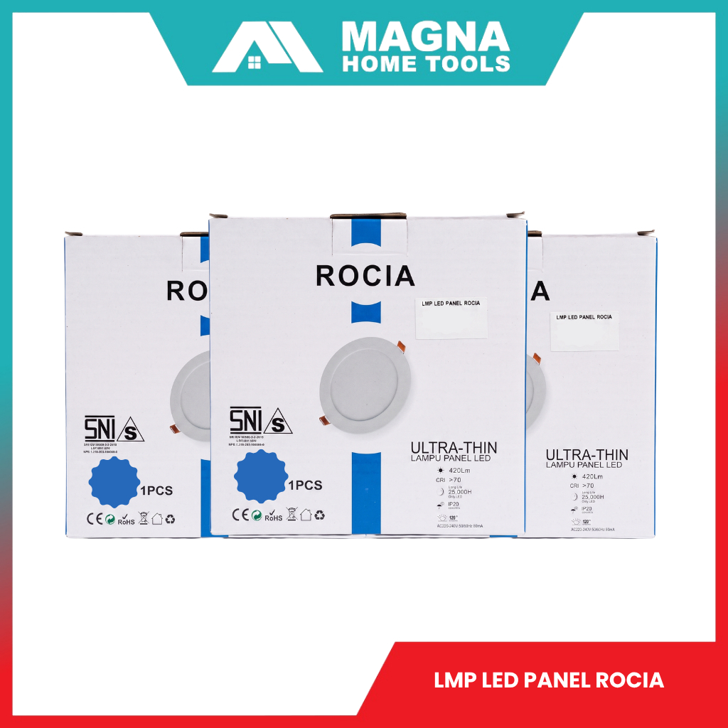 Lampu LED Panel Rocia Lampu Plafon Panel LED Hemat Energi untuk Rumah dan Kantor