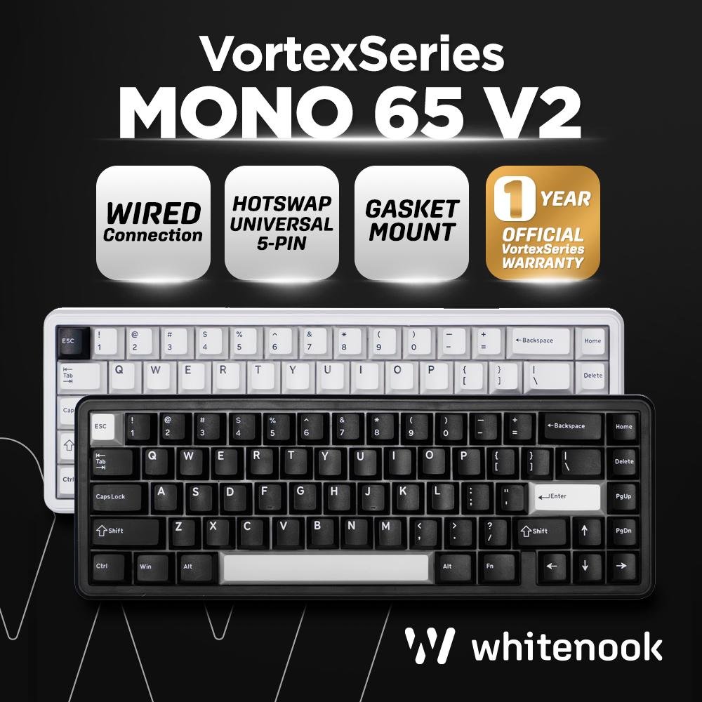 VortexSeries MONO 65 V2 Wired Gasket Mount Mechanical Keyboard