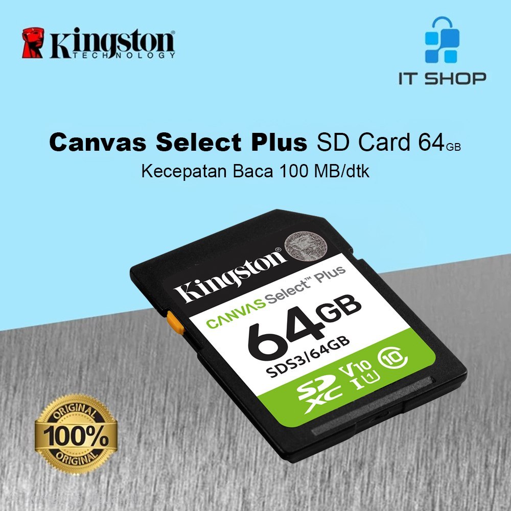 Kingston Canvas Select Plus SD Card - 64GB