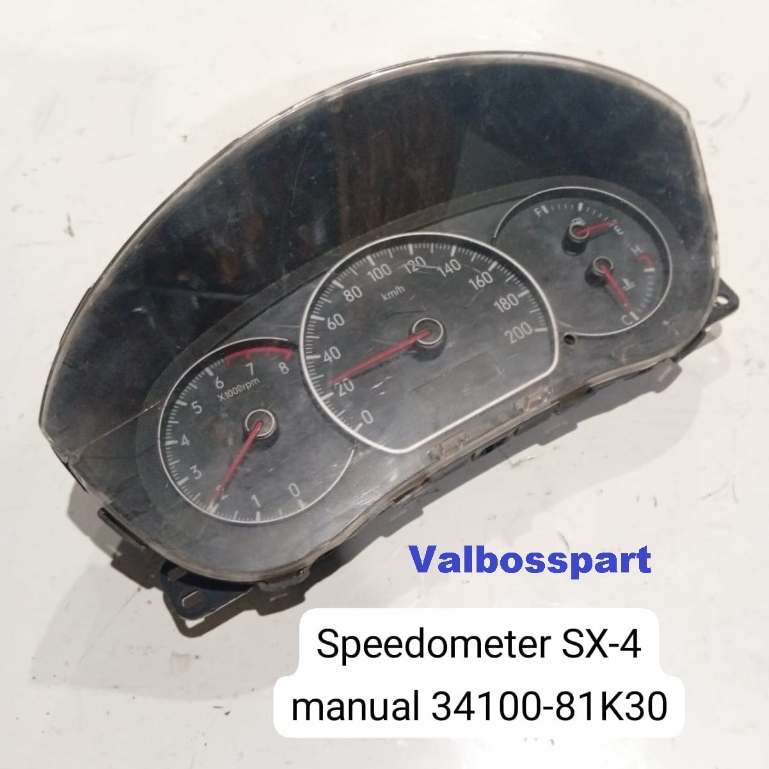 Speedometer spidometer kilometer Suzuki SX4 SX-4 X over 34100 81K30 manual copotan original
