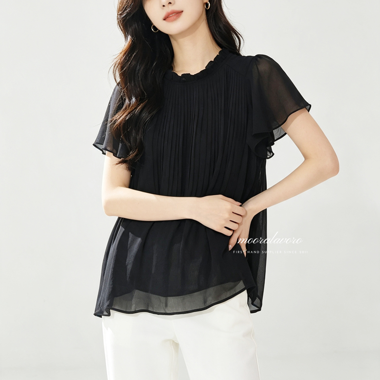 VAILLA CLASSY PLEATS LOOSE TOP KOREAN STYLE READY BANGKOK PREMIUM COLLECTION BKK