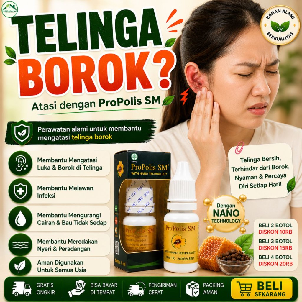 Obat Borok di Telinga Belakang Gatal Bernanah Berair Budug Infeksi Telinga Kering Mengelupas Iritasi