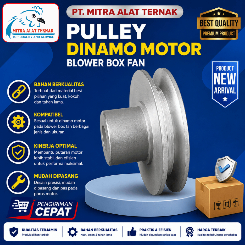 Pulley Dinamo Motor - Blower Box Fan
