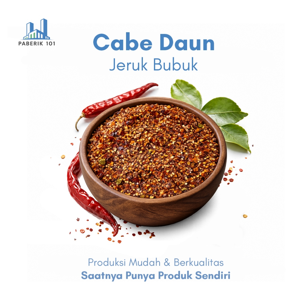 Cabe Daun Jeruk Bubuk 1KG – Bumbu Tabur Pedas Aroma Daun Jeruk untuk Snack, Basreng, Seblak Kering
