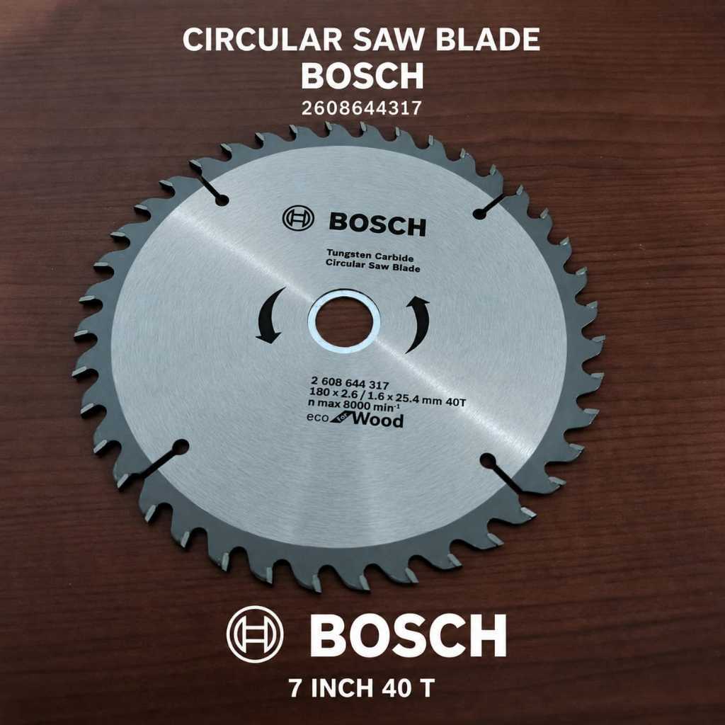 BOSCH MATA SERKEL 24 T 40T CIRCULAR SAW BLADE 7 INHC MATA SIRKEL POTONG KAYU ORIGINAL @ARMY