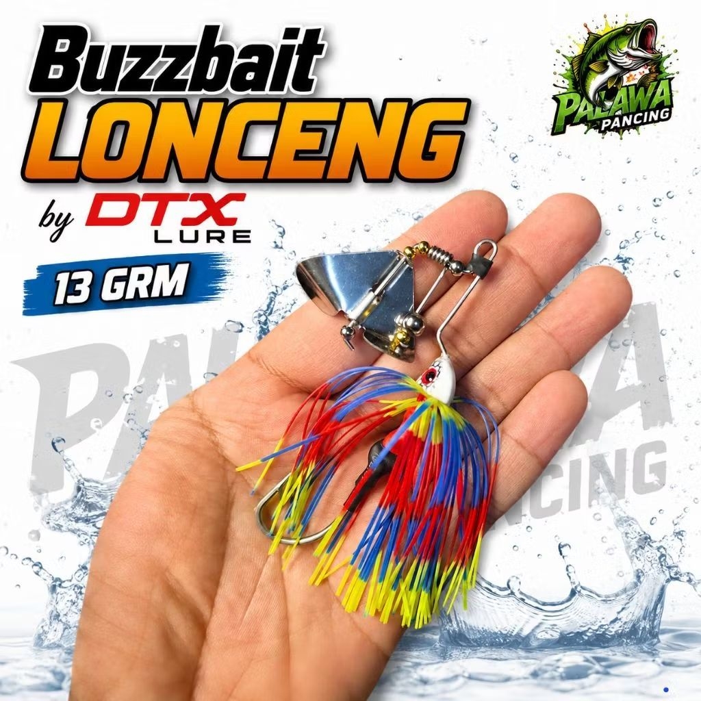 DTX lure Buzzbait Top Water Umpan Casting Toman