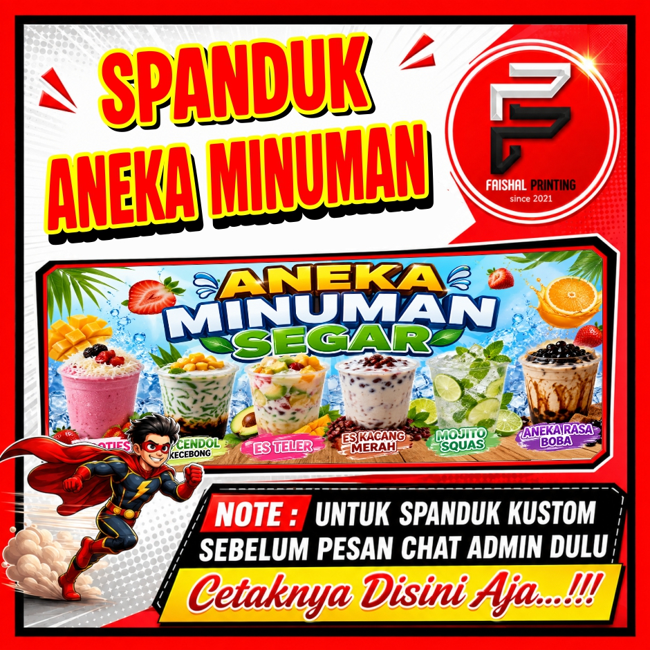 Spanduk Banner Aneka Minuman Segar