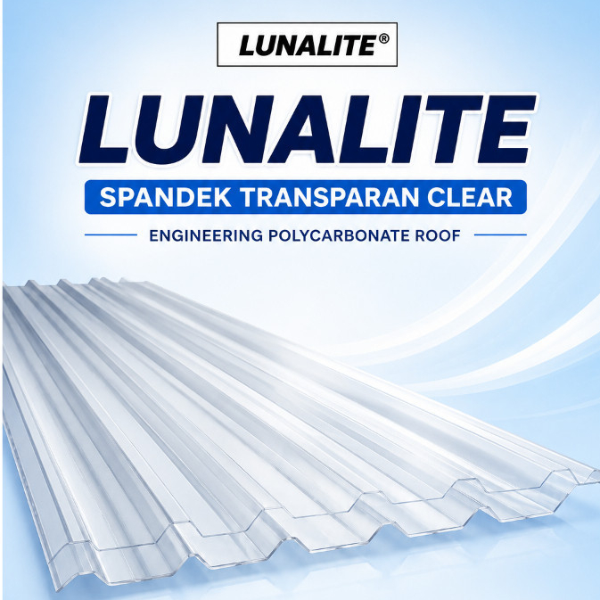 Atap Lunalite Bening/Transparant 0.8mm