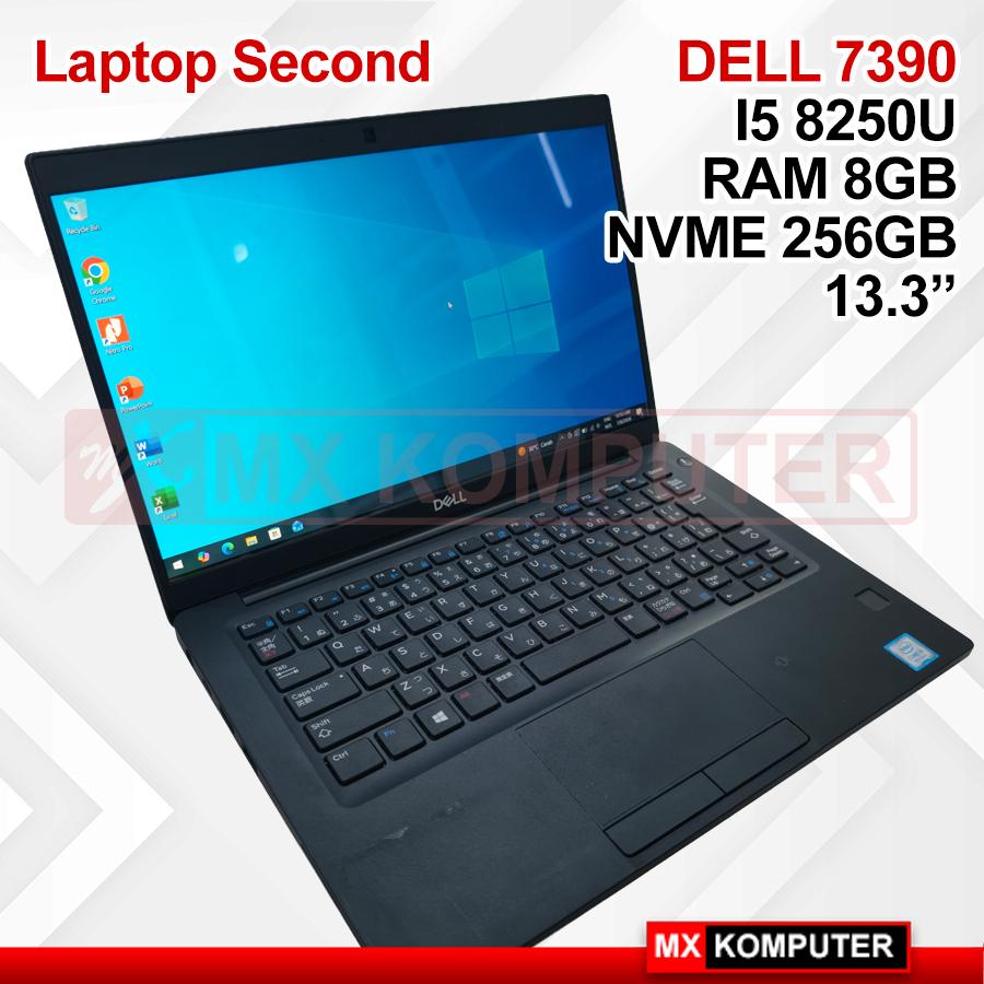 Laptop Second Dell 7390 i5 8250U RAM 8GB NVMe 256GB