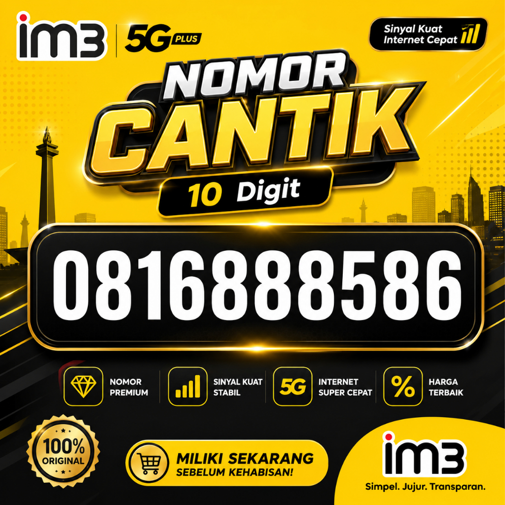Nomor Cantik Indosat 10 Digit Kartu Perdana im3 Nomer Cantik im3 10 Angka 888 8586