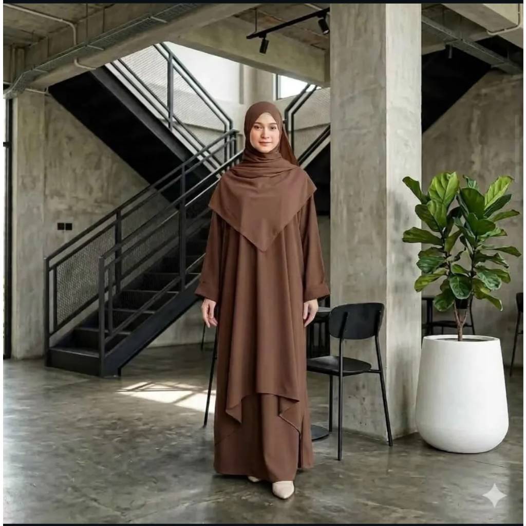 Sadiyah Dress Marbella Nyaman Dipakai Gamis Remaja Kekinian Bahan Adem