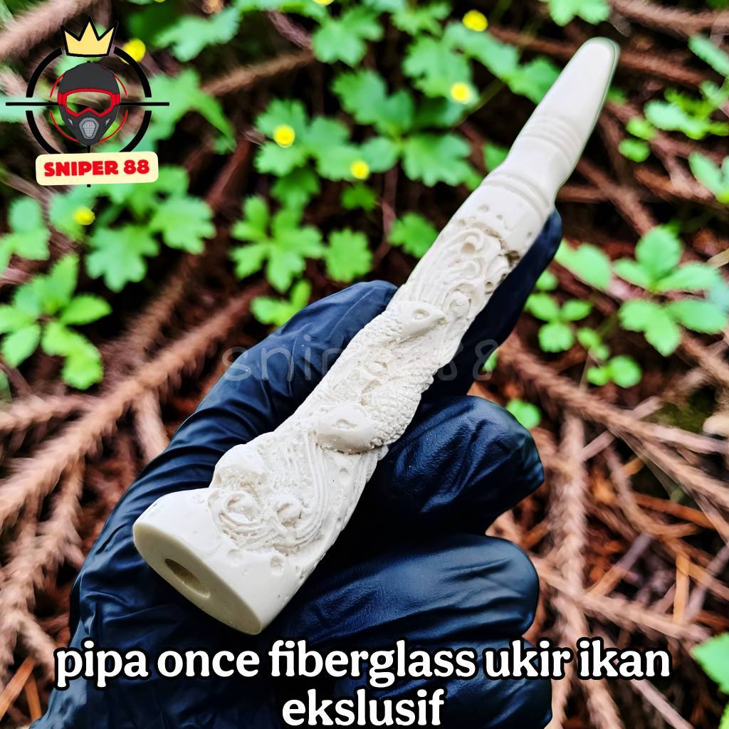 once pipa padud cangklong ukir ikan mas ekslusif model gading