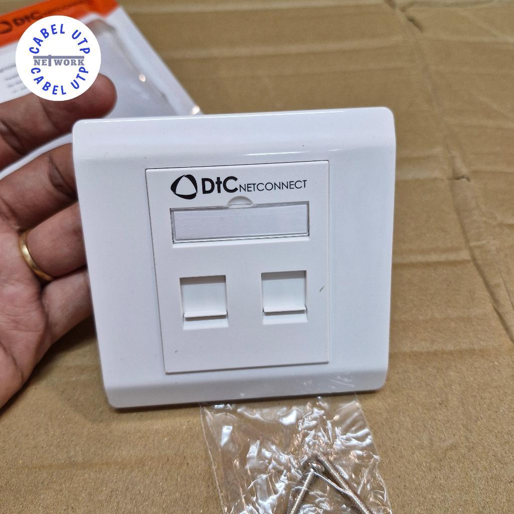 DTC Faceplate 2 Lobang/Faceplate 2 Hole British W/Shutter DTC Netconnet