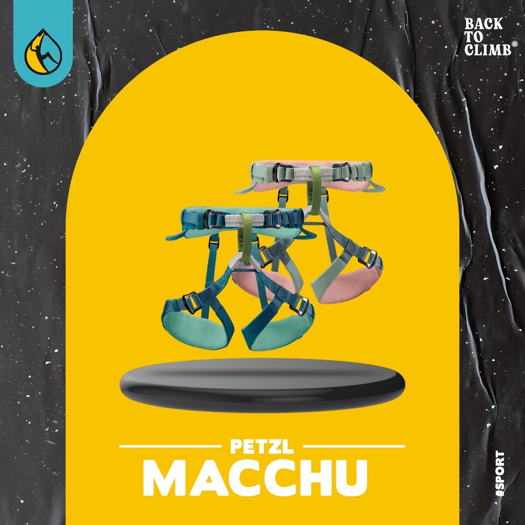 PETZL MACCHU Kids Original - Harness Anak Panjat Tebing Climbing Safety Full Body