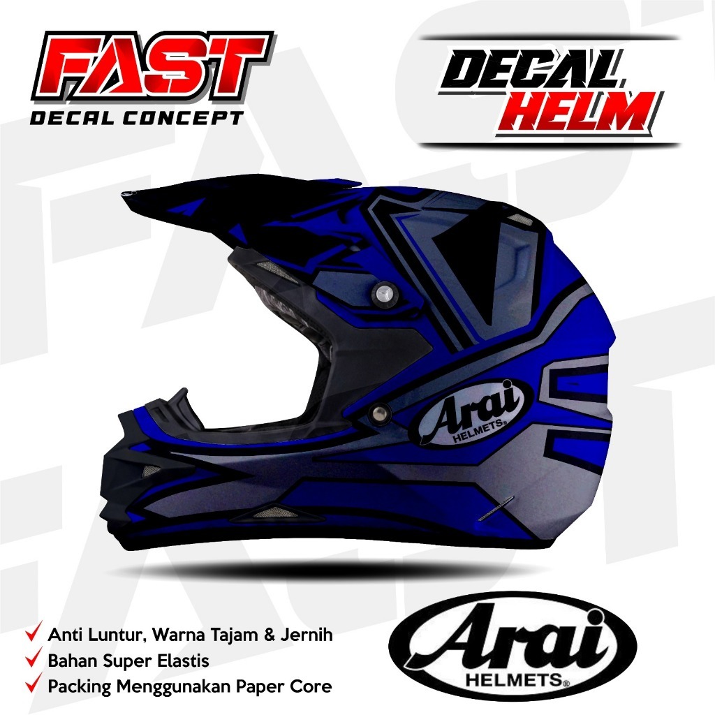 Terbaru Decal stiker helm KYT CROSSOVER Fullface  Motif Racing Livery  HELM KYT CROSSOVER ARAI Desig