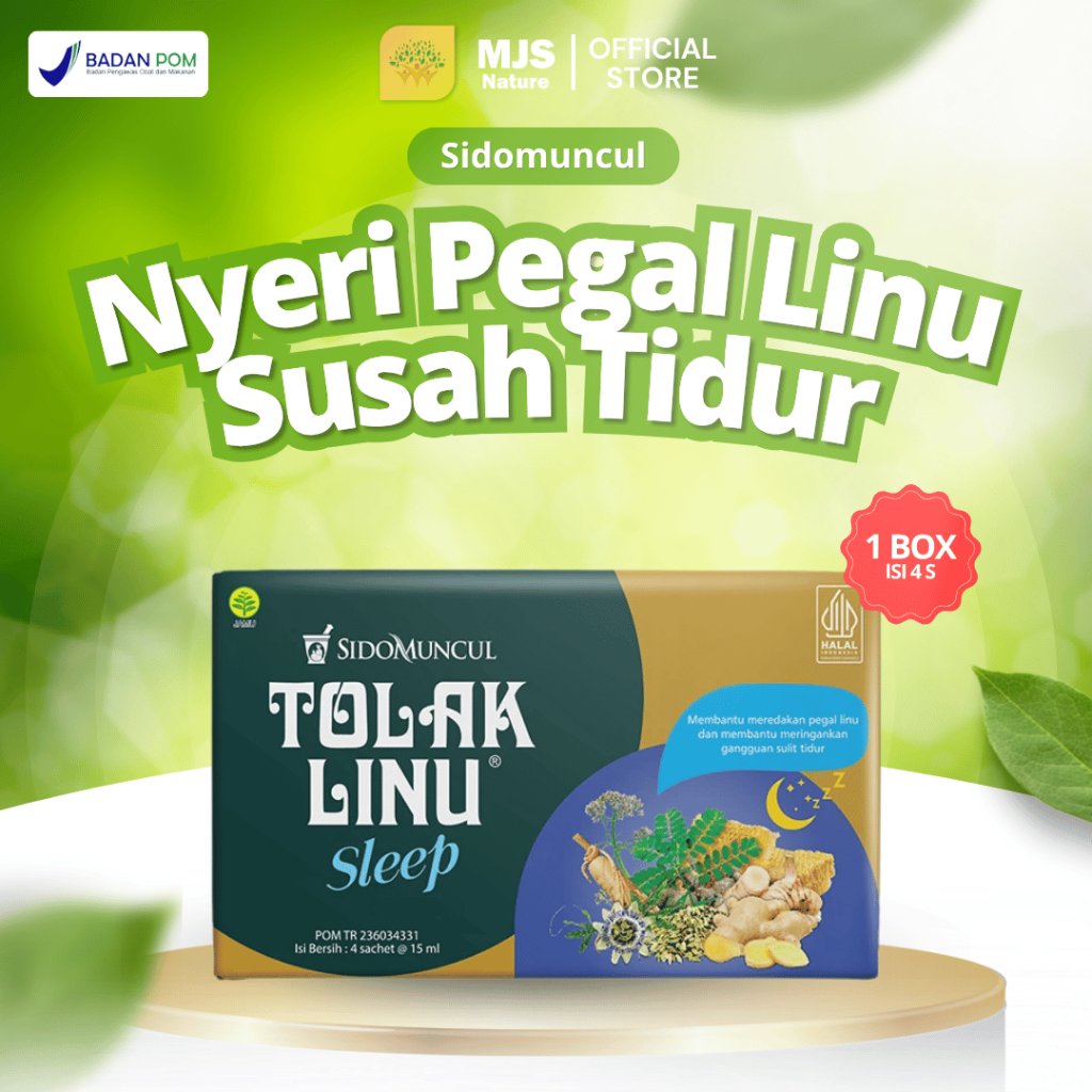 Tolak Linu Sleep Herbal Sido Muncul Obat Pegal Linu Nyeri Otot Sendi Pinggang Lutut Dan Susah Tidur 