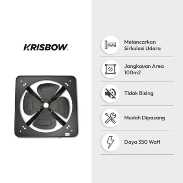 AZKO KRISBOW EXHAUST FAN METAL 20INC/AZKO KRISBOW WALL EXHAUST METAL FAN 20INC/EXHAUST INDUSTRIAL/EX