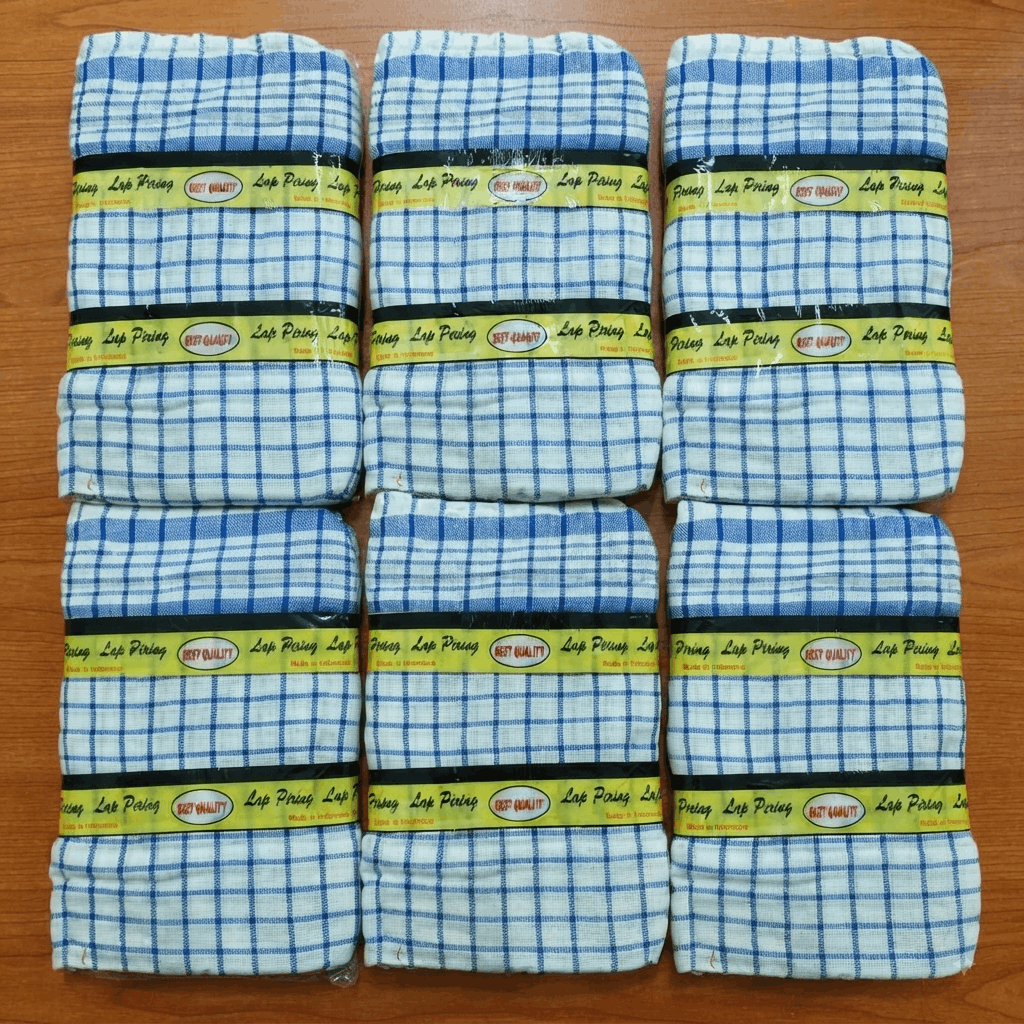 Serbet / Kain Lap Cap Gunting - 6 Lembar Lap Serbet