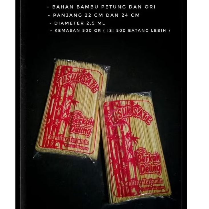 TUSUK SATE BAHAN BAMBU KUALITAS PREMIUM