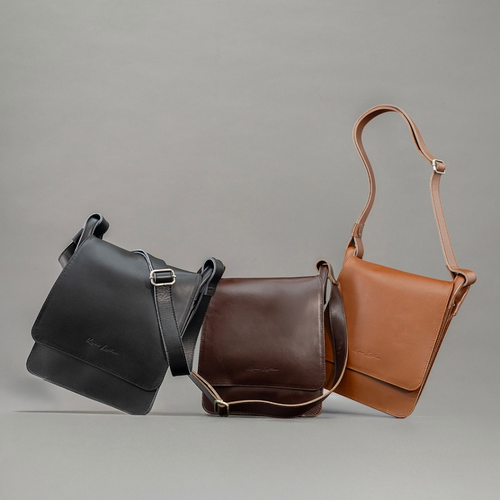 Tas Selempang Pria Kulit Asli THANOS - Kenes Leather