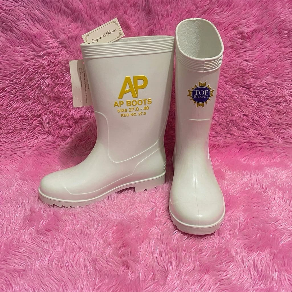 Sepatu AP Boots Putih Size 27.0 - Original AP Boots