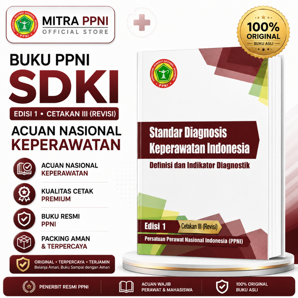 ORIGINAL Buku SDKI ORI Standar Diagnosis Keperawatan Indonesia Edisi 1 Cetakan 3 Revisi th 2017 MITR