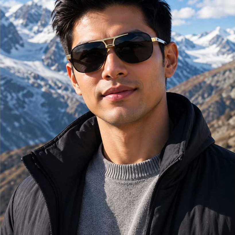 Kacamata Hitam Pria Keren Polarized Original Sunglasses Anti silau Kelas Premium 8624