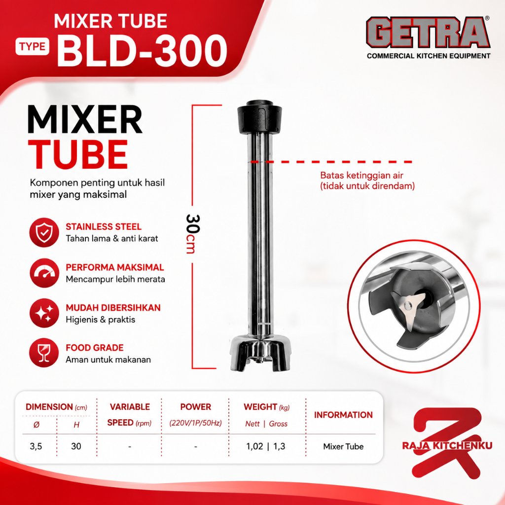 GETRA Mixer Tube BLD-300 / BLD 300 / BLD300 Mata Pisau Hand Mixer / Blender/BERGARANSI RESMI