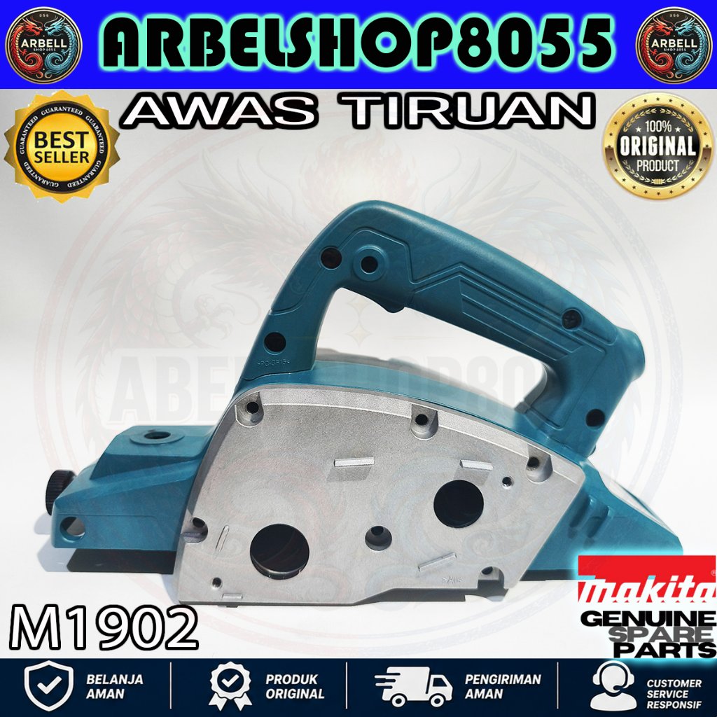 MAIN FRAME COMPLETE PLANER MAKITA M1902 MAKTEC MT192 BODY KOMPLIT SET MESIN SERUT KAYU MESIN KETAM M